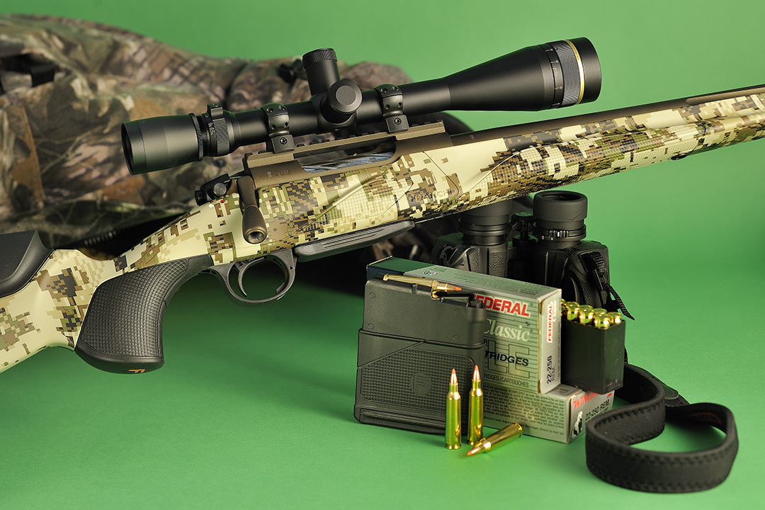 All decked out with its Leupold 6.5-20x 40mm scope, this Franchi Momentum is ready to take on any varmint at long ranges, especially when chambered for the potent .22/250 Remington cartridge. At a price point of under $1,000 for the dedicated varmint shooter, this gun has a lot to offer.